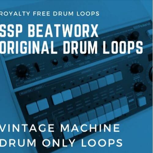 Drum Loops - Vintage electronic drum loop 100 BPM - Royalty free