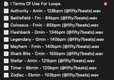 “Fifty7 Vault Loops Volume. 1" (10 premium loops)