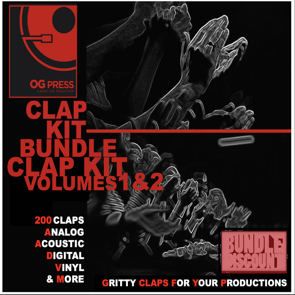 OG PRESS CLAP KIT VOL 1 & 2 SOUND PACK BUNDLE Kitsi Marketplace
